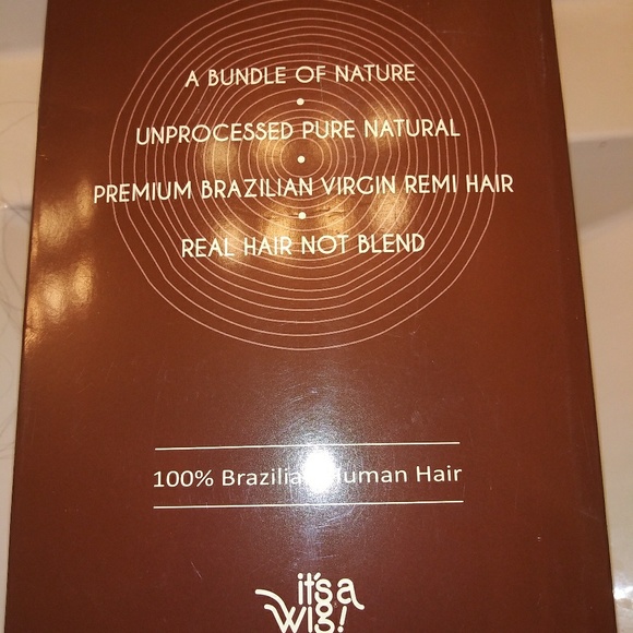 **SOLDNWT 100% Brazalian Human Hair Lace Front Wig 1B - Picture 2 of 6